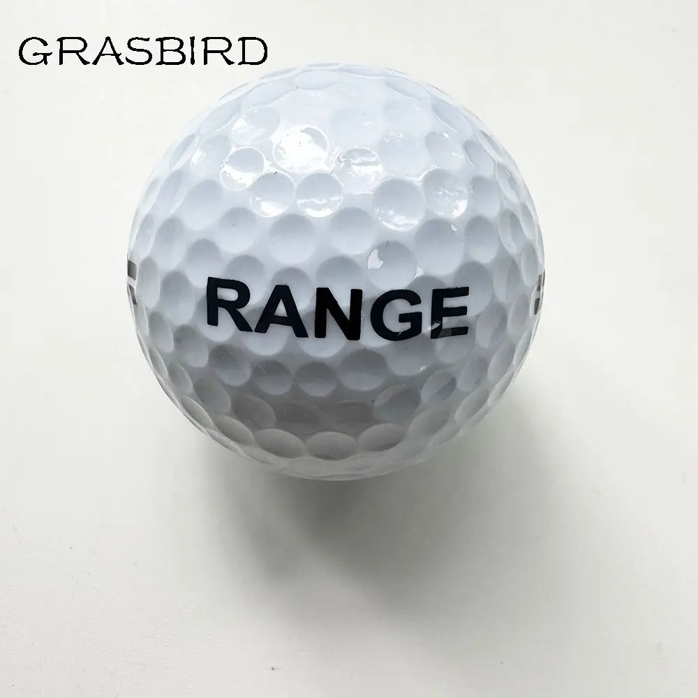 2PC Durable Practice Golf Ball White Dimple Distant Range Golf Ball In Stock