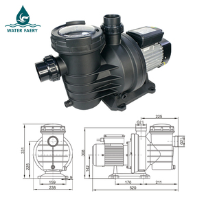 Pompe de circulation électrique pour piscine Water Faery 0,5-2,0 CV, économe en énergie, silencieuse, pour usage domestique et commercial, 18,5 m <span class=keywords><strong>Hmax</strong></span>, 470 L/min - Product Image 2