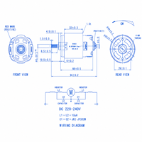 Moteur de perceuse industrielle DN-6612, haute précision, haute vitesse 12160 tr/min, moteur à courant continu avec 30 ans de technologie pour outil automatique de fabrication de circuits imprimés