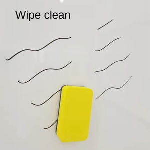 Gomme magnétique carrée en feutre EVA, tableau noir et blanc, accessoires de dessin pour enfants, modèle S001, taille 4x7 - Product Image 4