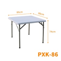 Table pliante rectangulaire en plastique portable pour l'extérieur, camping, 4ft, 5ft, 6ft, 8ft, vente en gros