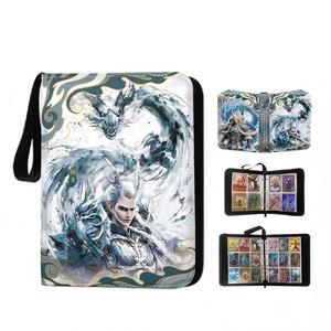 <span class=keywords><strong>Classeur</strong></span> de cartes à collectionner personnalisé Pokemoned, capacité 400 cartes, avec 4 pochettes en PU de 9 emplacements - Product Image 4