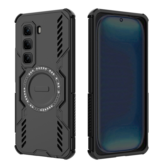 Customized Fancy Anti-Drop Magnetic Wireless Charging Phone Case Heat Dissipation for Infinix Hot 50/60 Pro Note 50S