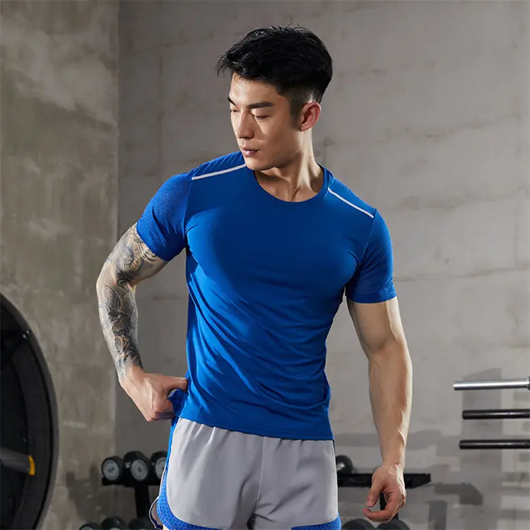 Sportswear New Arrival Men'S Breathable Sportswear Outdoor Cheap Mens T Shirt Jogging Running Basketball Exercise Gym Top Wear For Man