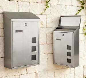 Buzón de Correos de Acero Inoxidable Grande, Montado en la Pared, con Recubrimiento en Polvo, Duradero, con Cerradura, Resistente a la Intemperie, para Paquetes - Product Image 6