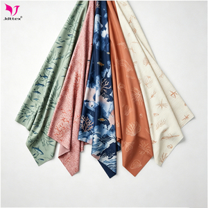Tissu imprimé numérique personnalisé en nylon et élasthanne à motifs animaux tropicaux pour maillots de bain - Product Image 2