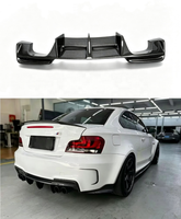 Diffuseur de pare-chocs arrière en fibre de carbone style RZ pour BMW Série 1 1M E82 E87, directement de l'usine