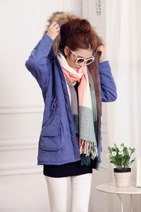 Coldker Womens Warm <strong>Fur</strong> Collar Long Coat <strong>Hooded</strong> Slim Winter Parka Outwear <strong>Jacket</strong> - Product Image 5