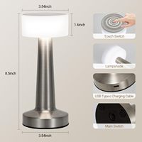 TSINYE luxe Portable Rechargeable lampe sans fil contrôle tactile à piles lampe de bureau veilleuse cadeaux pour les amis