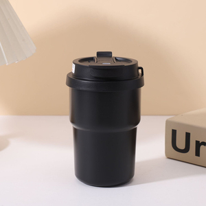 Mug à café en céramique avec revêtement céramique, 15 oz, mug de voyage avec double couvercle et paille, intérieur en céramique, mug thermique - Product Image 3