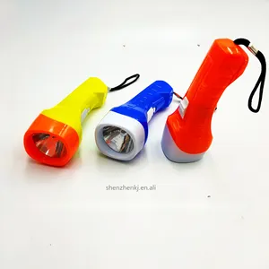 Hete Verkoop Plastic Led Zaklamp Zaklamp Voor Aardbeving, Noodgeval, Aangepaste Kleur Goedkope Plastic Zaklampen