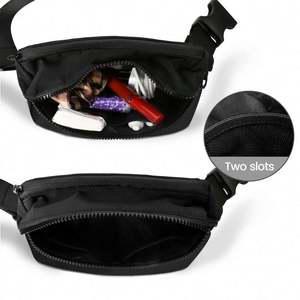 Free Sample Custom Fashion <b>Waterproof</b> Waist Bag Crossbody with Adjustable Strap High-capacity Waist Packs for Running - Product Image 3