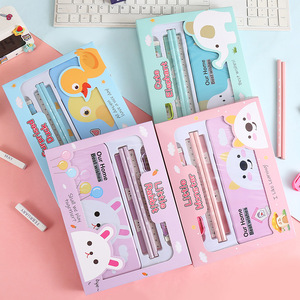 Macaron - Juego <span class=keywords><strong>de</strong></span> Papelería al por Mayor, Útiles Escolares <span class=keywords><strong>y</strong></span> Bonito Juego <span class=keywords><strong>de</strong></span> Papelería con Regla, Lápiz, Borrador, Sacapuntas <span class=keywords><strong>y</strong></span> Estuche para Regalos - Product Image 2