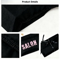 Enveloppes en gros, logo personnalisé, sac en velours noir, texture douce, fermeture à cordon, emballage cadeau pour bijoux, sac en velours noir