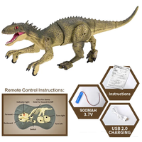 Juguete de Control Remoto de Animales Caminantes de 2.4g, Juguete Robot Dinosaurio con Luz, Sonido y Pulverizador de Niebla, Juguete Popular 2023 para Niños