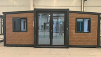 Maison préfabriquée extensible à double aile de 20 pieds - Conception modulaire mobile démontable pour bureaux et espaces de vie