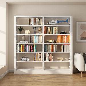 Armoire à <span class=keywords><strong>livres</strong></span> moderne en bois, grande unité murale, armoire <span class=keywords><strong>de</strong></span> <span class=keywords><strong>rangement</strong></span> déco pour la maison ou l'appartement, meubles <span class=keywords><strong>de</strong></span> salon - Product Image 3