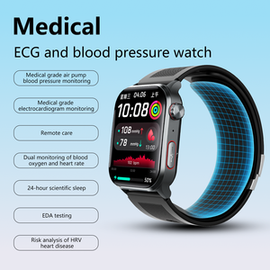 F530 스마트워치 에어펌프 혈압 심박수 ECG 체온 건강 모니터링 낙상 감지 피트니스 트래커 스마트워치 - Product Image 2