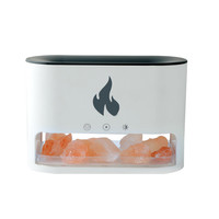 Nouveau diffuseur d'arôme d'huile essentielle d'humidificateur d'air de flamme colorée livraison directe 250ML diffuseur de feu de Simulation avec pierre de cristal