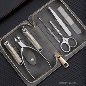 Kit de manucure personnalisé en cuir PU avec étui de rangement et sous-verre promotionnel - Product Image 6