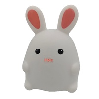 Lampe de chevet LED Lapin Mignon à Induction Rechargeable, Design Minimaliste Moderne, pour Chambre d'Enfant/Cadeau pour Couple