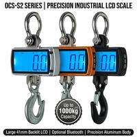 Báscula Grúa Colgante Portátil Modelo OCS-S2 100kg Máx. Pantalla LCD de 41mm Control Remoto OEM Personalizable Marca Junebreath para Pesaje