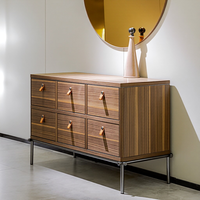 Buffet moderne haut de gamme en bois, meuble de rangement, table de buffet de luxe pour salle à manger et salon