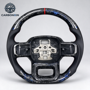 Volant sport personnalisé en fibre de carbone pour Ford F-150 – Amélioration et modification du volant de course haute performance - Product Image 4