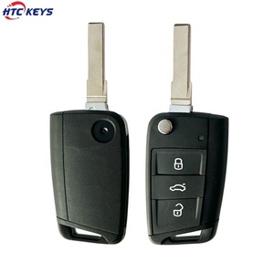 Chất Lượng Tốt Chìa Khóa Xe Trống Với Logo Cho V-W G-olf 7 <span class=keywords><strong>3</strong></span> Nút Lật Chìa Khóa Từ Xa S-Địa Ngục - Product Image 6