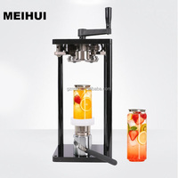 Scelleuse manuelle portable 55 mm pour bouteilles d'eau, boissons gazeuses, couvercles en plastique, bouteilles PET jetables et canettes de soda, pour le scellage des boîtes de conserve