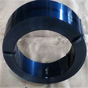 Grosir kemasan logam pita biru baja Tempered panggang Strapping untuk kemasan - Product Image 5