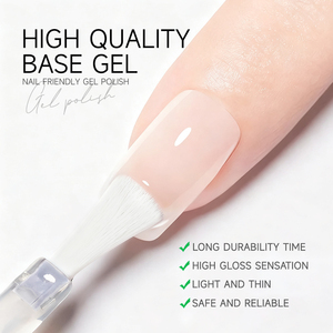 एबेवोओ निजी लेबल uv नेल जेल 15 मिली बोतलों में मुफ्त नमूना रंग रबर बेस कोट जेल की आपूर्ति करता है - Product Image 4