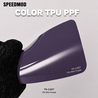 Film de protection de carrosserie SPEEDMOD TPU Mist Purple Ultra Brillant à libération d'air, anti-UV, auto-réparant, changeant de couleur, épaisseur 7,5 mil