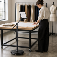 Support de tablette suspendu L68S de qualité supérieure, base lestée 4 kg, bras long 64 cm, 5 roues, stable, mains libres, en métal pour lit, dropshipping