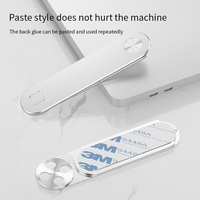 Support de téléphone magnétique multi-écrans YTGEE Mini en aluminium, à clipser sur le côté de l'écran, pour ordinateur portable, ordinateur portable