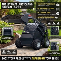 Dieselmotor-Mini-Kompaktlader mit Präzisions-Joystick-Steuerung für Landschaftsbau, Landwirtschaft und Schneeräumungsarbeiten