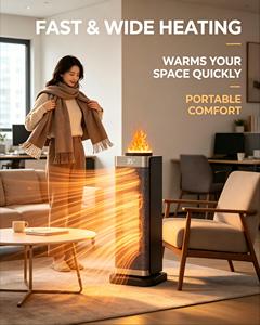 Ventilateur chauffant tour néerlandais de qualité supérieure avec protection contre la surchauffe, <span class=keywords><strong>petit</strong></span> appareil de <span class=keywords><strong>chauffage</strong></span> et de ventilation - Product Image 1