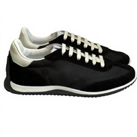 Chaussures de sport décontractées de haute qualité, chaussures de marche confortables de style bloc, lacets, tissu en coton léger, tendance de la mode, toutes