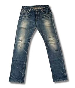 Jeans Personalizados AIPA, Jeans Deslavados de Color Oscuro, Jeans Desgastados Estilo <span class=keywords><strong>Rock</strong></span> 'n' Roll, Jeans Lavados a Mano - Product Image 3