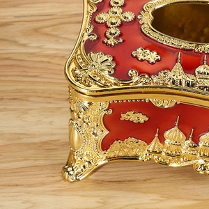 Boîte à mouchoirs magnifique <span class=keywords><strong>de</strong></span> style château rétro pour salon, hôtel, voiture, karaoké - Product Image 4