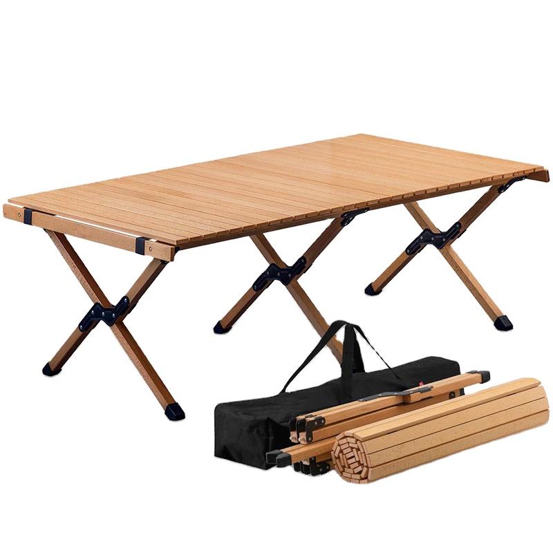 Забавная игрушка для катания, набор для пикника, кемпинга, путешествий, стол для кемпинга, деревянное уличное складное яйцо, портативный стол-стул, новинка, игрушки, хобби