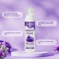 Mousse de moka Pantone personnalisée Extraits botaniques enrichis en kératine Nano Bond-buildingcolor Molecules Mousse de teinture pour cheveux sans résidus