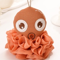 Éponge de bain personnalisée en forme d'animal pour enfants, exfoliante et douce, boule de douche, loofah