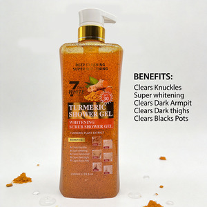 Gel Douche Exfoliant au Curcuma 7 Jours <span class=keywords><strong>de</strong></span> Blanchiment, Éclaircissant les Jointures, Contrôle du Sébum, Hydratant, Éclaircissant, Antibactérien - Product Image 5