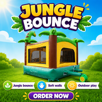 Château gonflable dinosaure de 14 pieds, château gonflable commercial pour enfants, charge maximale 220 lb pour location événementielle