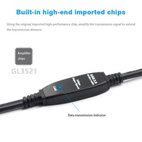 Câble de données d'extension USB3.0 AM vers USB3.0 AF Câble de rallonge blindé USB 3.0 M/F avec jeu de puces 5M 10M 15M 20M 25M 30M