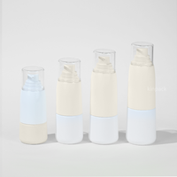 Bouteille en PET recyclable brillante personnalisée de luxe 60ml 80ml 100ml 120ml en forme de capsule pour cosmétiques