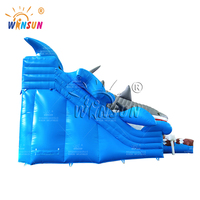 WINSUN gonflable certificat gonflables baleine requin thème eau enfants Commercial extérieur gonflable toboggan à vendre