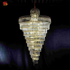 Candelabro de diamantes al por mayor de China de diseño novedoso suave candelabros colgantes de matrimonio para decoración de boda - Product Image 2