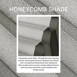 Rideau en nid d'abeille avec fenêtre inversée pour chambre à coucher balcon pare-soleil sans fil stores en nid d'abeille push-pull - Product Image 6
